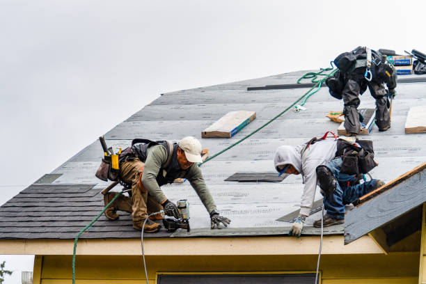 Professional Flat Roof Repair technician working in Moscow, PA